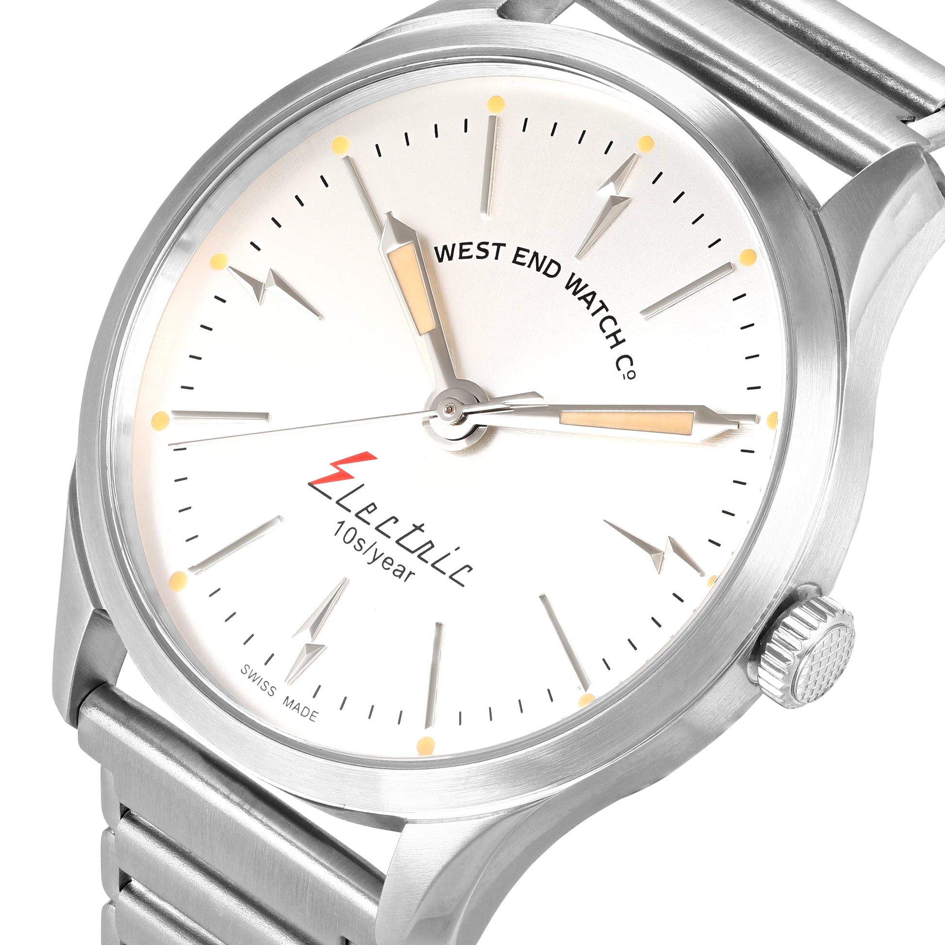 ELECTRIC - SUNRAY SILVER DIAL WITH STAINLESS STEEL STRAP