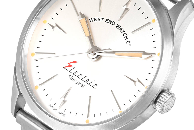 ELECTRIC - SUNRAY SILVER DIAL WITH STAINLESS STEEL STRAP