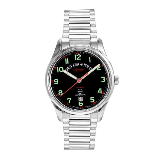 SOWAR PRIMA - BLACK DIAL WITH LUMINESCENT GREEN NUMERALS