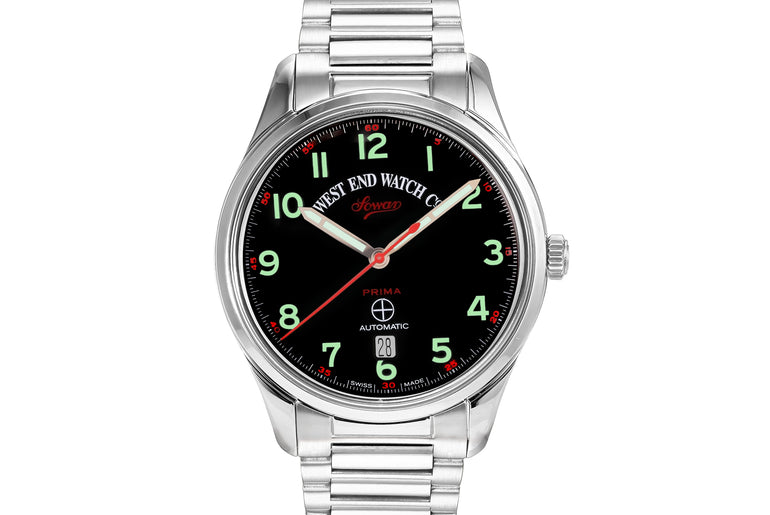 SOWAR PRIMA - BLACK DIAL WITH LUMINESCENT GREEN NUMERALS